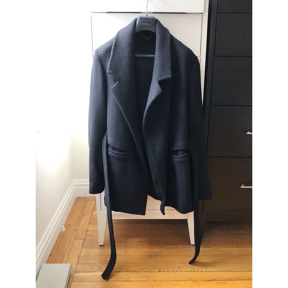 NID DE GUÊPES Men's Wool Robe Coat - Picture 2 of 5